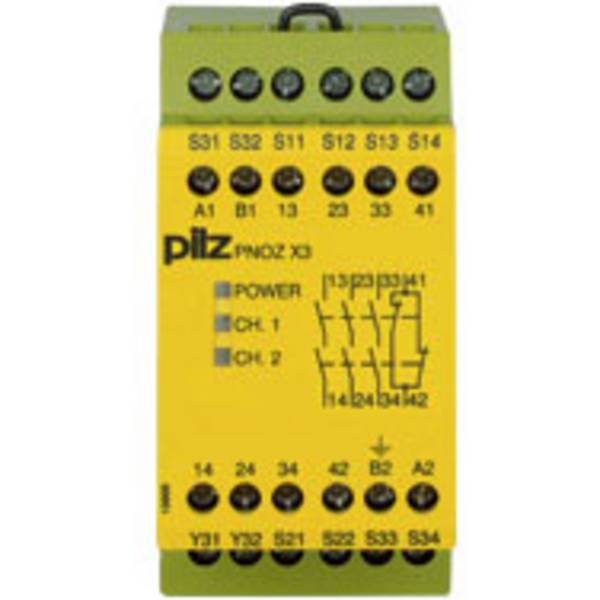 PILZ 774310  Relè di sicurezza PNOZ X3 24VAC 24VDC 3n/o 1n/c 1so  Tensione di fu