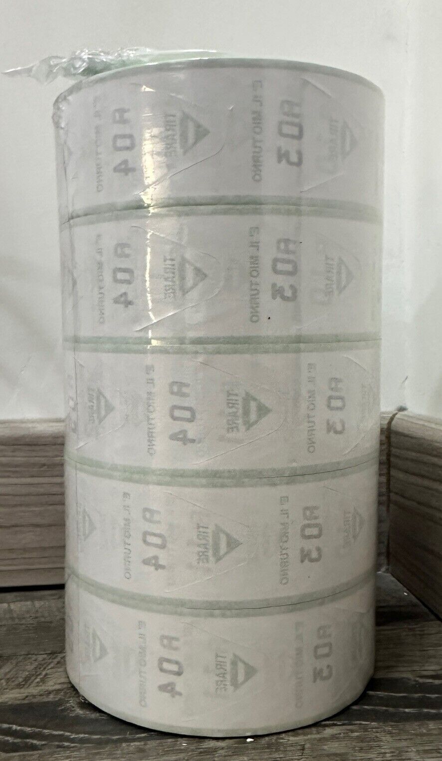 5 rotoli da 2000 tickets per eliminacode - coda di rondine - alfa numerate VERDE