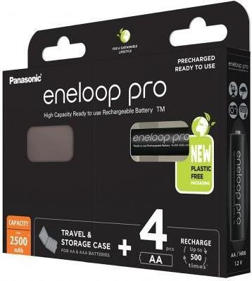 ENELOOP P 4XAAB - ENELOOP PRO NIMH BATTERIA AA MAHMON 2500 MAH 4 -Pack Batteria