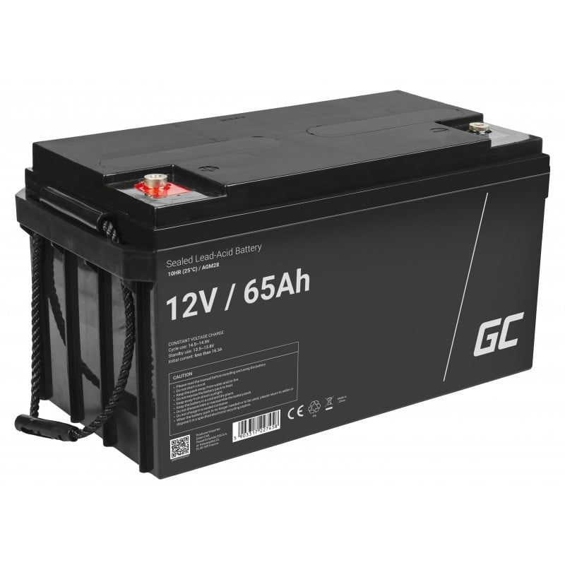 Batteria Green Cell AGM VRLA 12V 90Ah senza manutenzione per camper, fotovoltaic