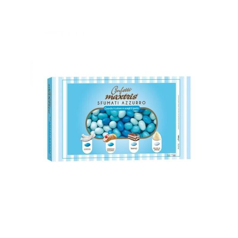 MAXTRIS CONFETTI SFUMATI AZZURRI KG.1