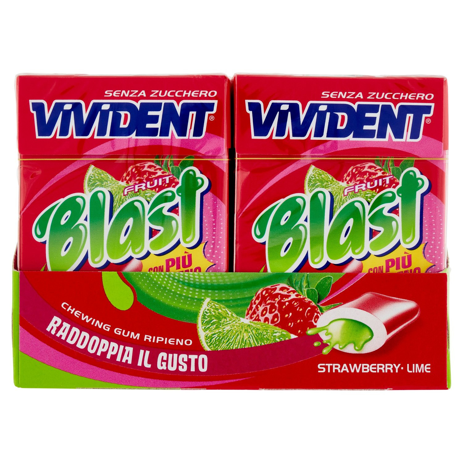 Vivident Fruit Blast Strawberry Lime 20 x 30 g
