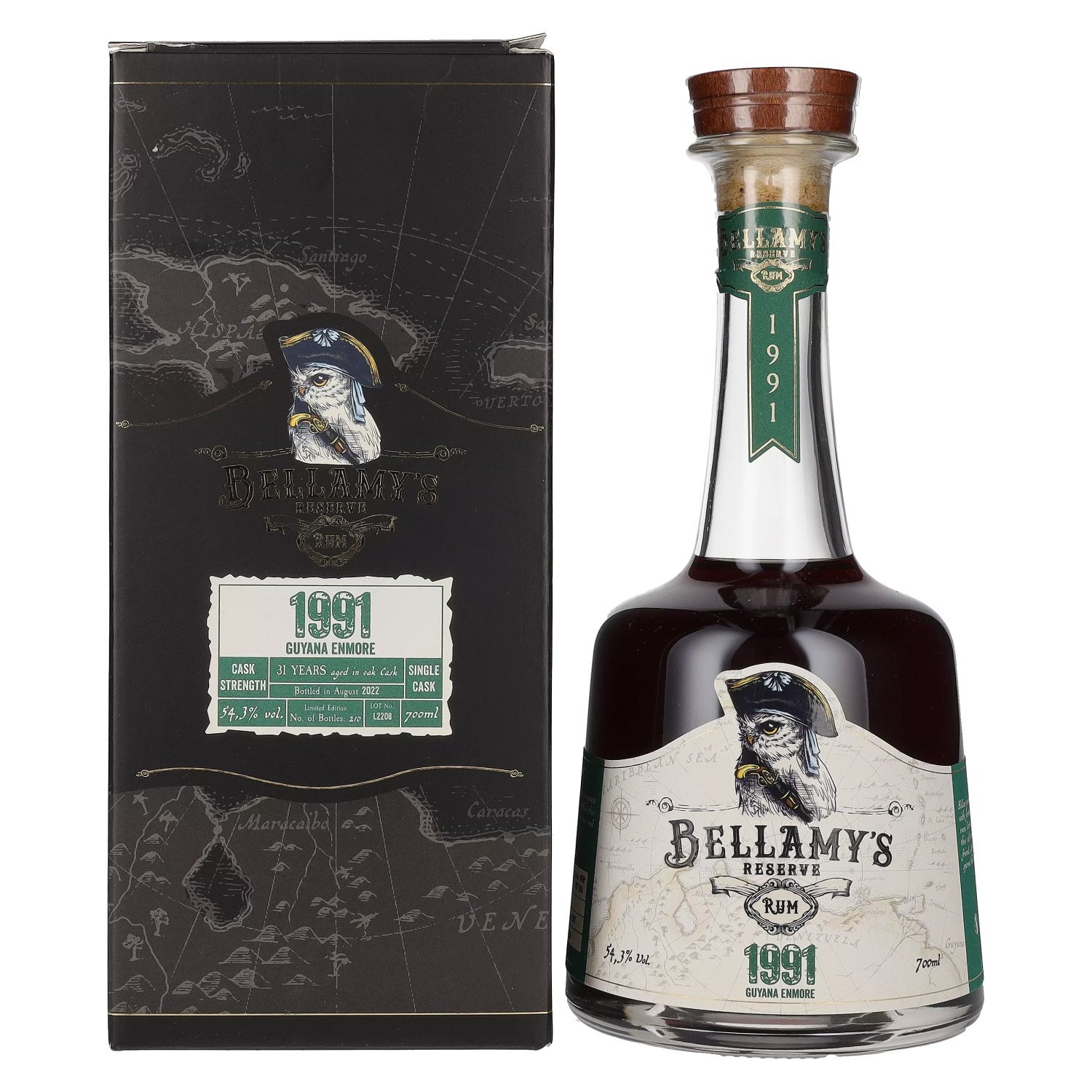 Bellamy's Reserve Rum Guyana Enmore 1991