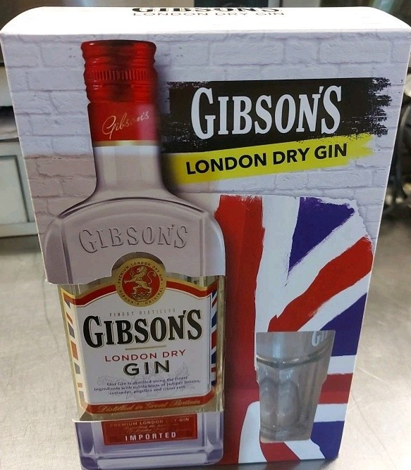 Gibsons Gin in confezione regalo con bicchiere