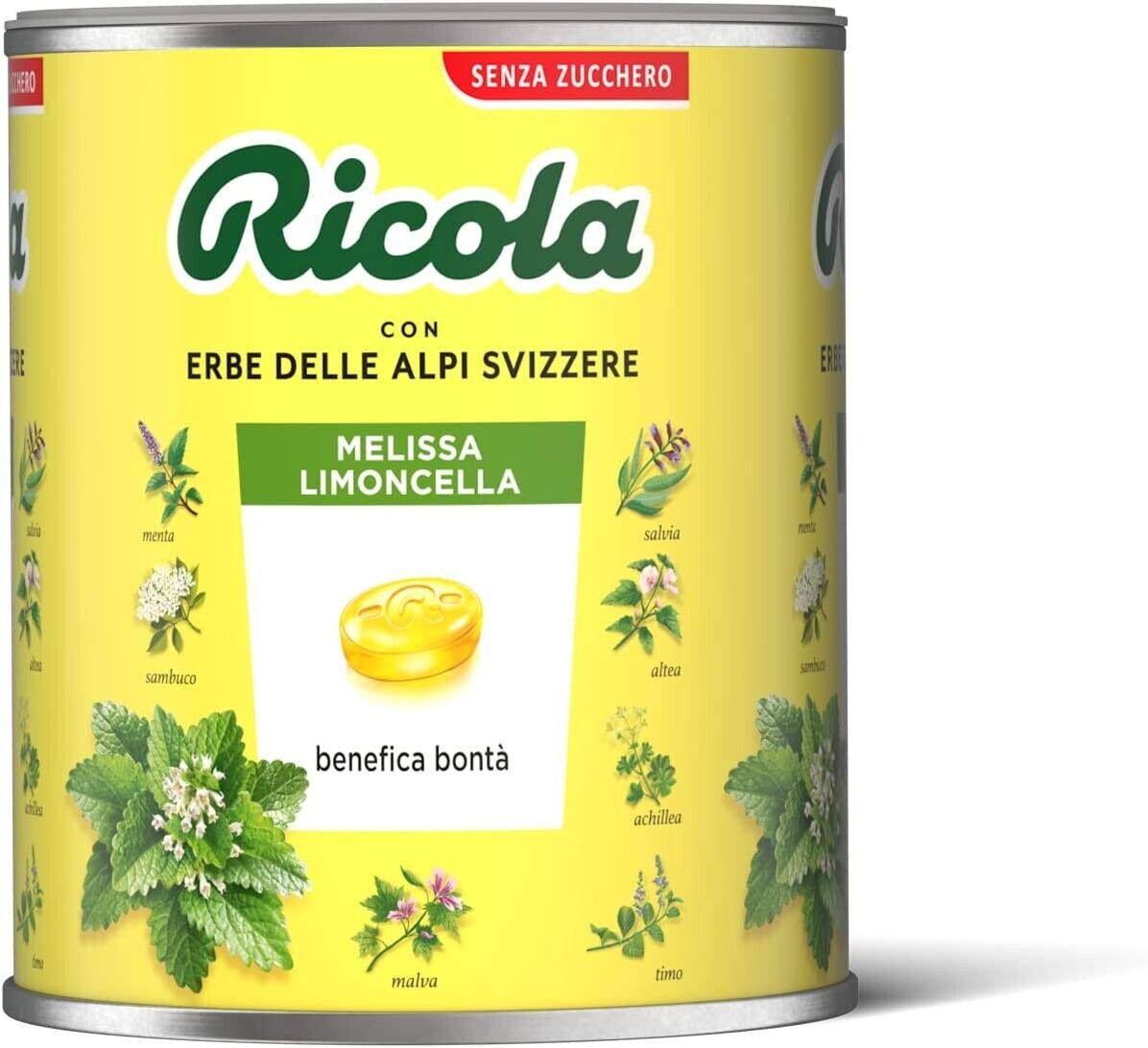 Ricola Caramelle Balsamiche alle Erbe Senza Zucchero MELISSA E LIMONCELLA | 1 Kg