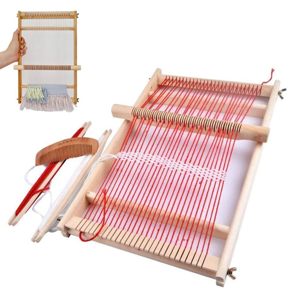 BangShou Bambini Tessitura Telaio Telaio Web Telaio in Legno per Tessitura con F