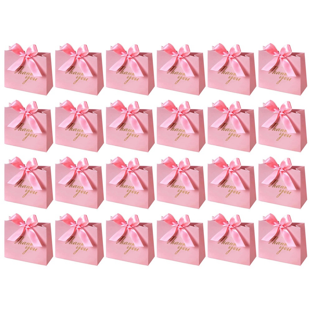 Confezione da 24 Piccoli Sacchetti Regalo di Ringraziamento Sacchetti Bombo3316