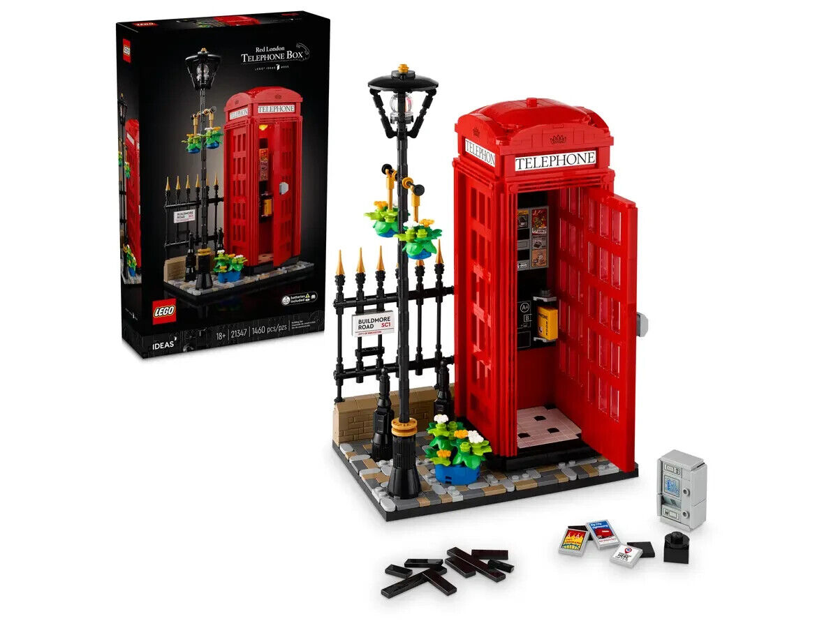 LEGO Ideas Collezionisti 21347 Cabina telefonica rossa di Londra NUOVO
