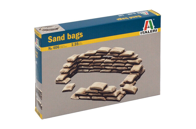 Sandbags Diorama Accessories 1:35 Plastic Model Kit ITALERI