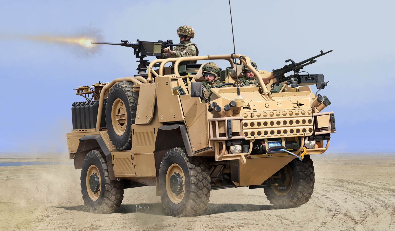 Hobby Boss 84521 JACKAL 2 HIGH MOBILITY WEAPON PLATFORM 1:35 Kit di modellismo