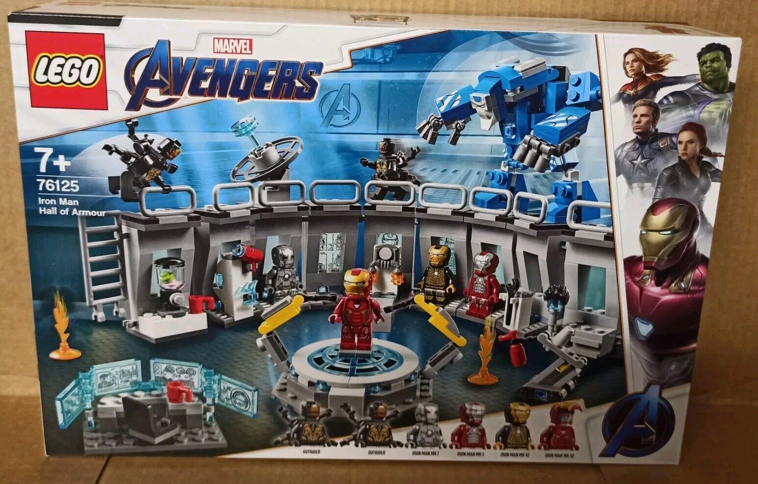 LEGO 76125 MARVEL Sala delle Armature di Iron Man Nuovo Ritirato