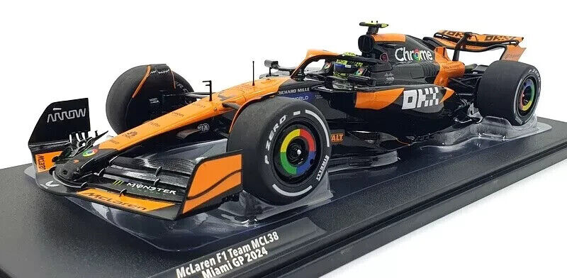 SOLIDO 1:18 AUTO DIE CAST F1 MCLAREN MCL38 #4 NORRIS  MIAMI GP 2024     S1814201