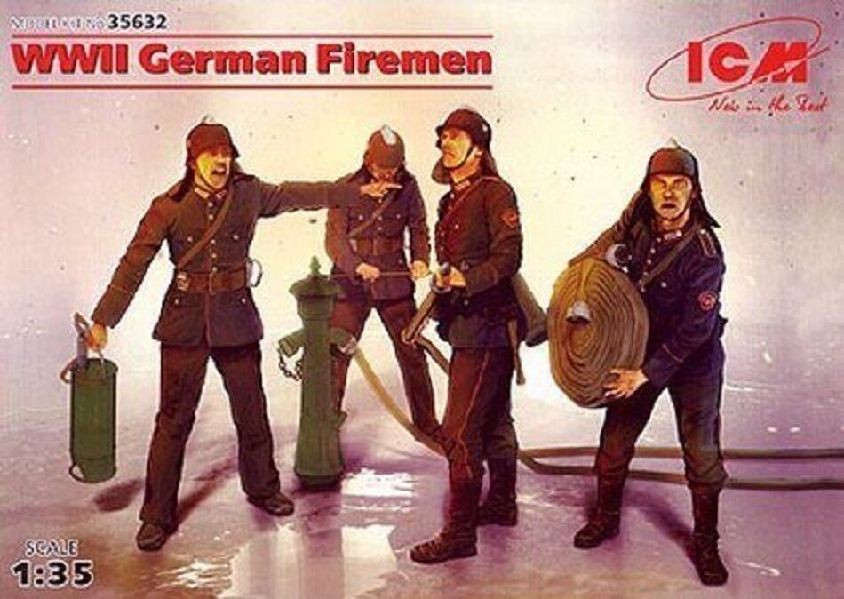 ICM GERMAN FIREMEN (4 figurini) Scala 1:35 cod.35632