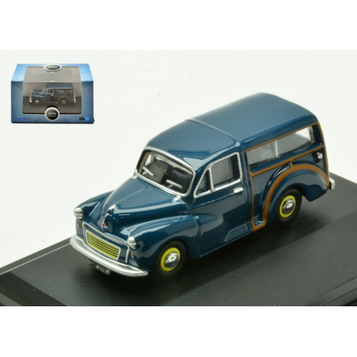 MORRIS MINOR TRAVELLER 1956 CERULEAN BLUE 1:76 Oxford Auto Stradali Modellino