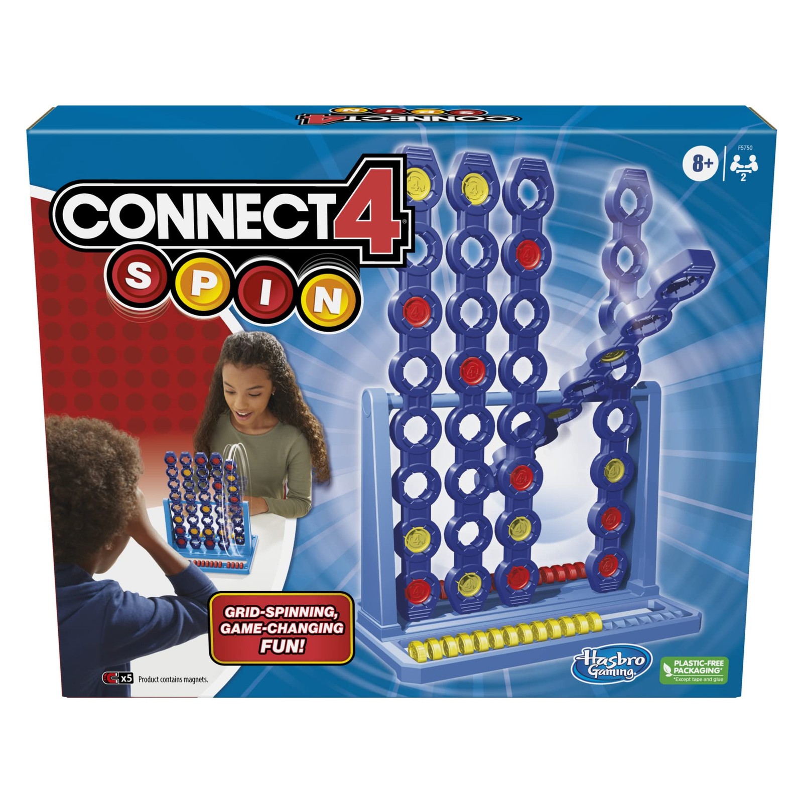 Connect 4 Spin Game, Features Spinning Connect 4 Grid, 2 Player Board Games for
