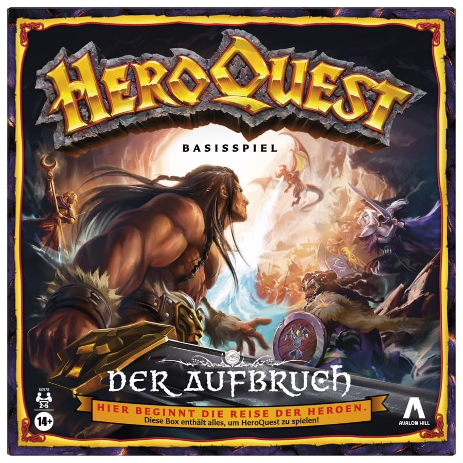 Avalon Hill HeroQuest - Gioco di base con scritta in lingua tedesca