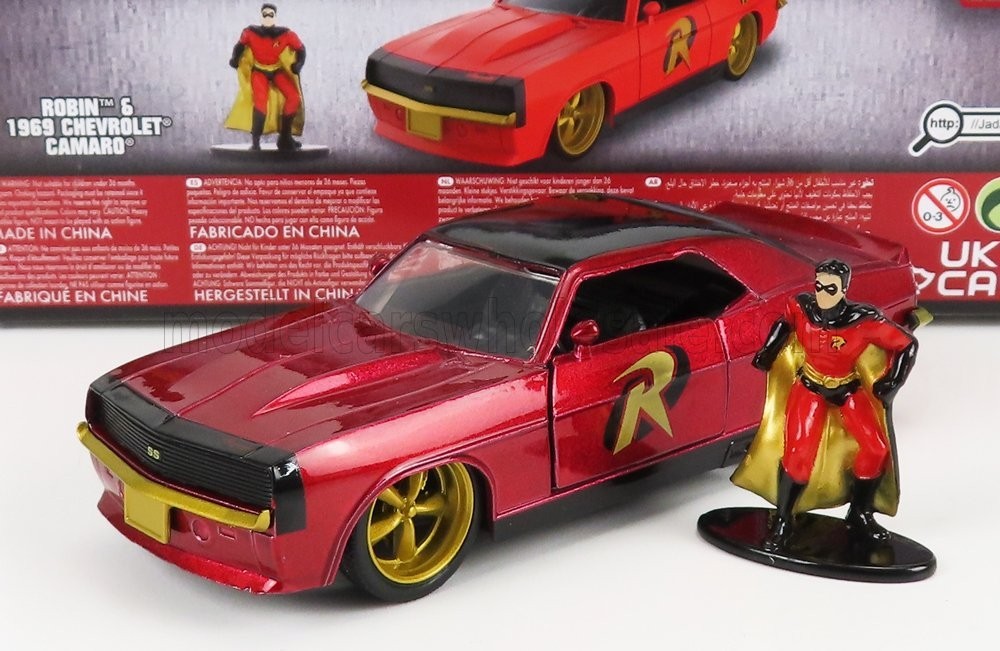 CHEVROLET - CAMARO COUPE WITH ROBIN FIGURE 1969 - RED - 1/32