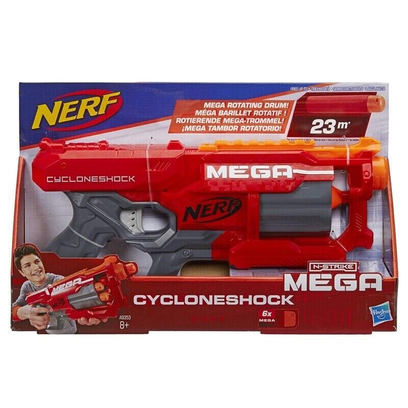 HASBRO NERF N-STRIKE MEGA CYCLONESHOCK CON 6 DARDI