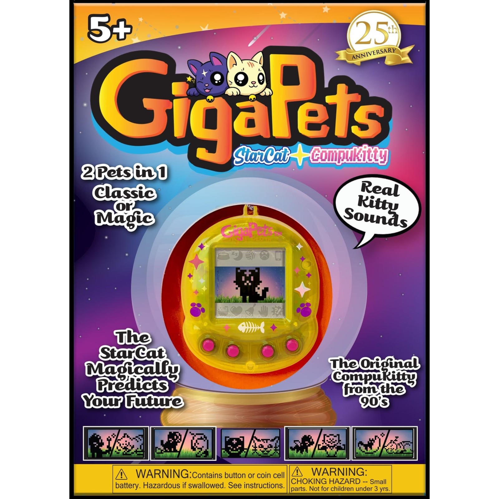 Top Secret Toys Giga Pets CompuKitty & StarCat, giocattolo elettronico virtuale