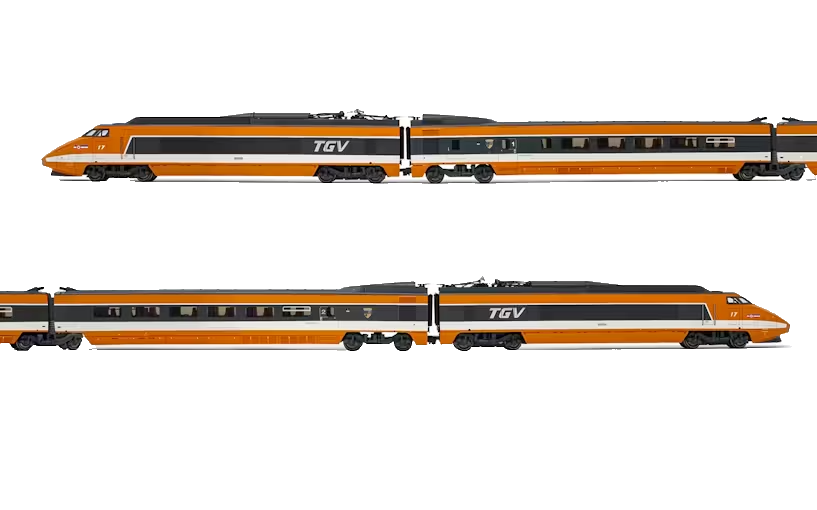 JOUEF  HJ2425 SNCF, set di 4 unità, TGV Sud-Est versione inaugurale M1+R1+R8+M2,