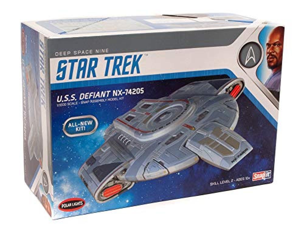 (TG. Medio) Round2 Pol952/12 1/1000 Star Trek Uss Defiant - Kit per modellini in