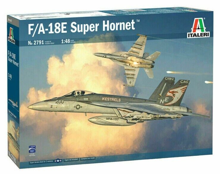 ITALERI 1:48 KIT IN PLASTICA - AEREO BOEING F/A-18 E SUPER HORNET ART 2791