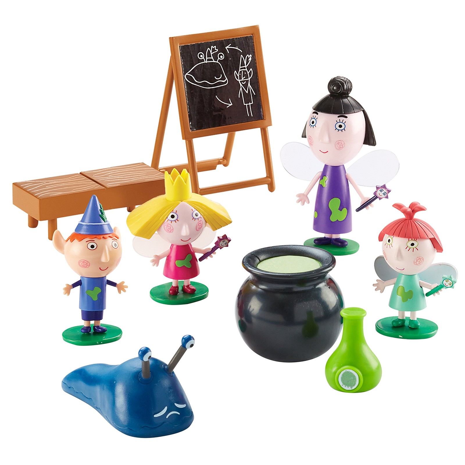 Ben & Holly Magic Potion Class, scaled preschool figures, imaginative play, Litt
