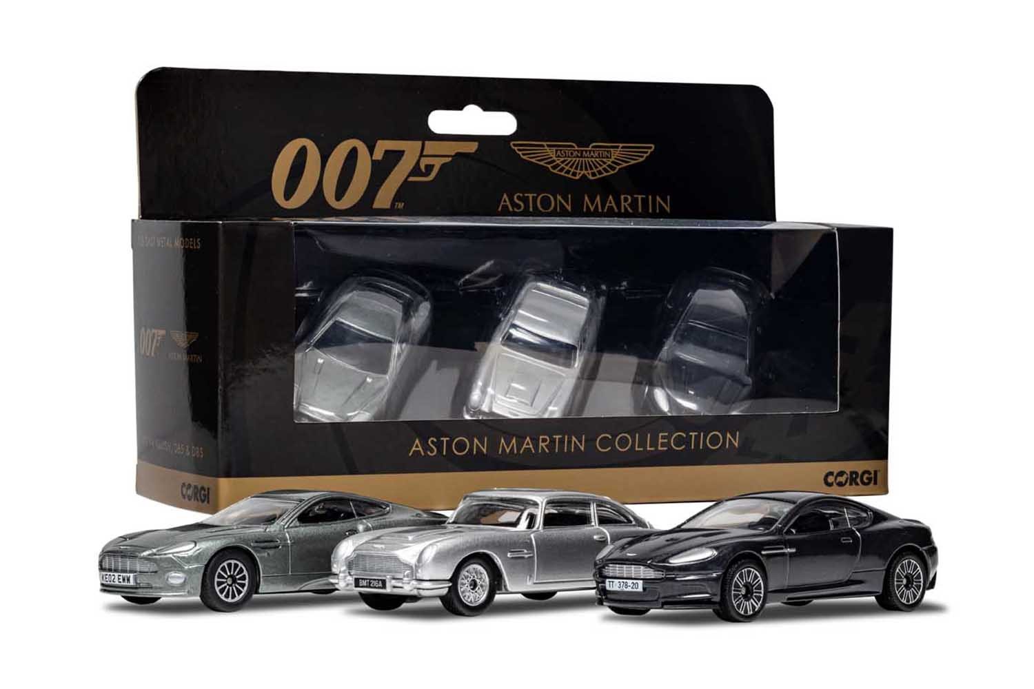 Corgi James Bond Aston Martin Collection (V12 Vanquish, DB5, DBS)