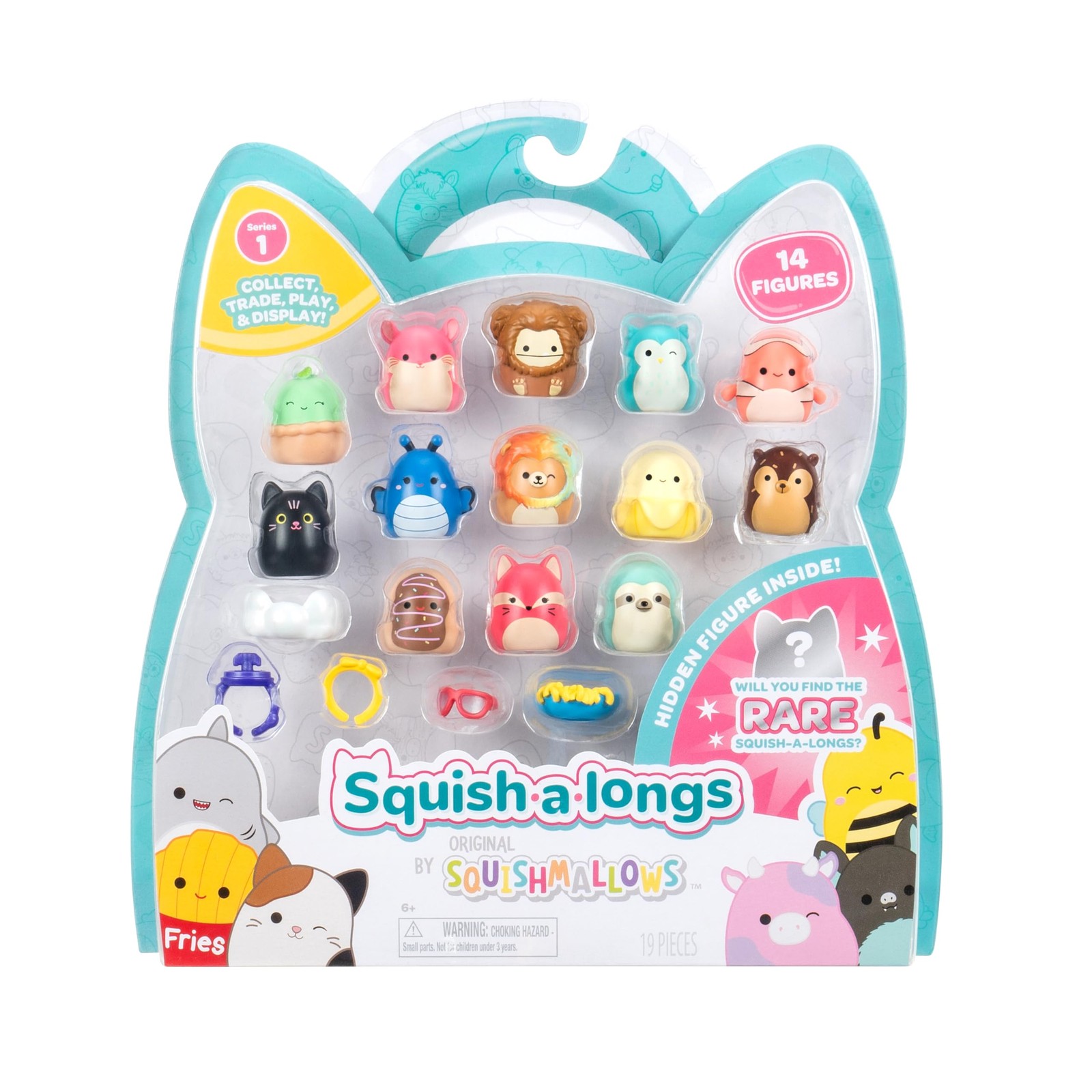 Squish-a-longs by Original Squishmallows 14 Pack - Series 1 - (14) 1” Mini-Squis