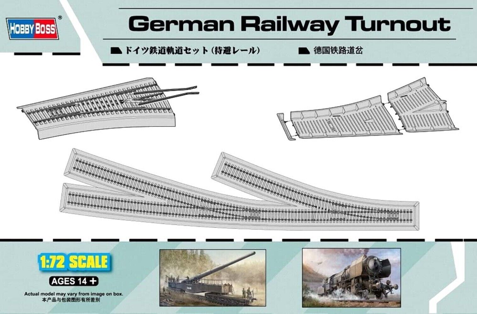 Hobby Boss 82909 1:72 GERMAN RAILWAY TURNOUT