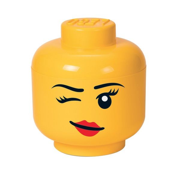 Contenitore per Casa Lego Head Winky Girl Large- RCL SHL YWG