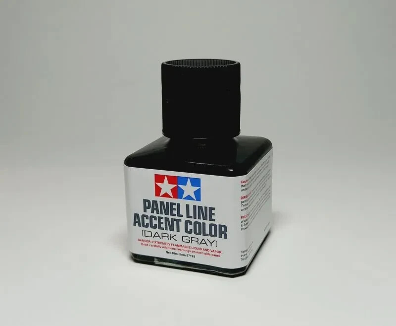 TAMIYA PANEL LINE ACCENT COLOR DARK GRAY COLORE SMALTO GRIGIO SCURO   ART 87199