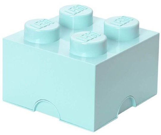 Contenitore LEGO Brick 4 Azzurro Acqua ROOM COPENHAGEN