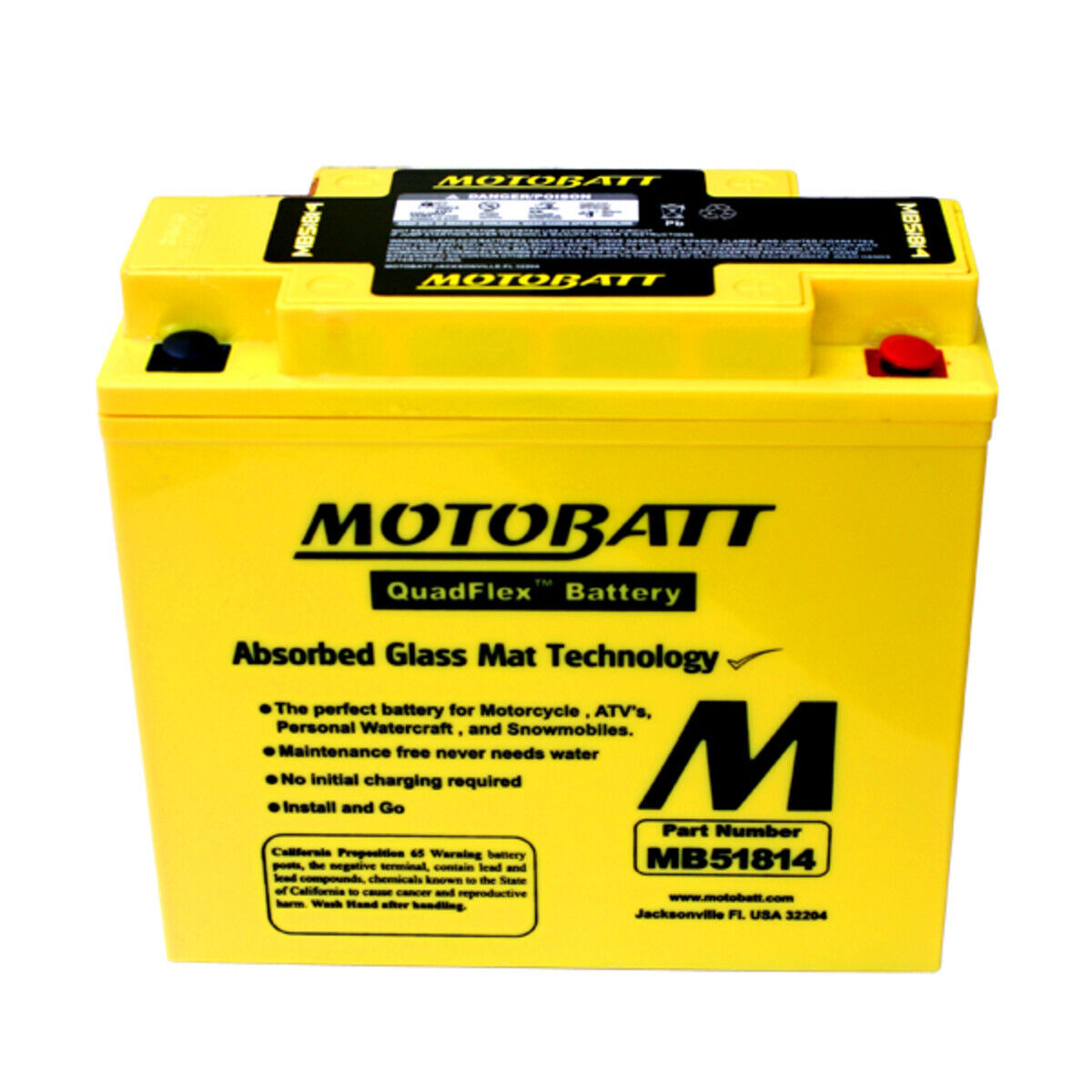 BATTERIA MOTOBATT SIGILLATA 21AH POTENZIATA MB51814 BMW R 1150 R / ABS 2000-2006