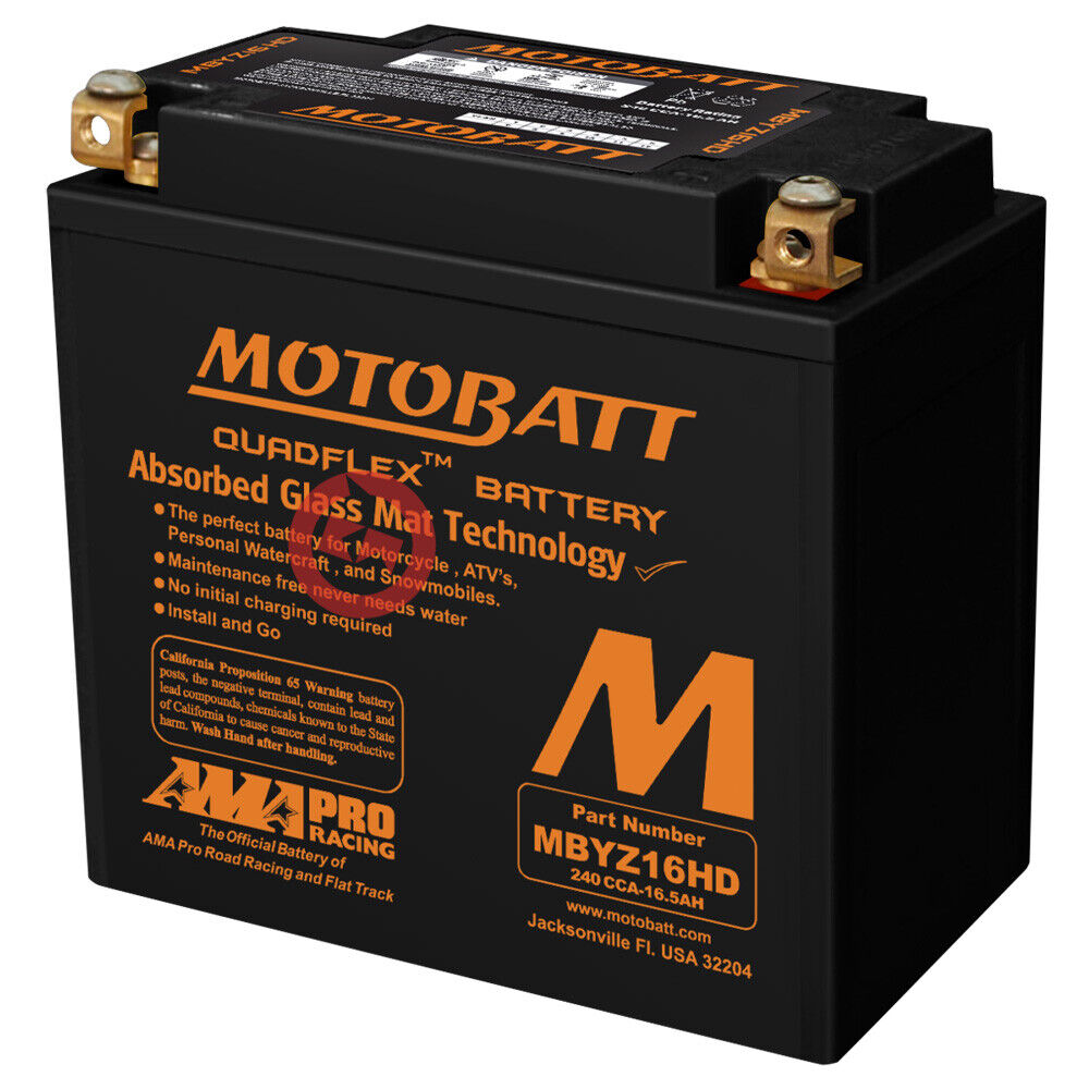 BATTERIA MOTOBATT MBYZ16HD 16,5AH HONDA VT C2 SHADOW 750 1997-2001