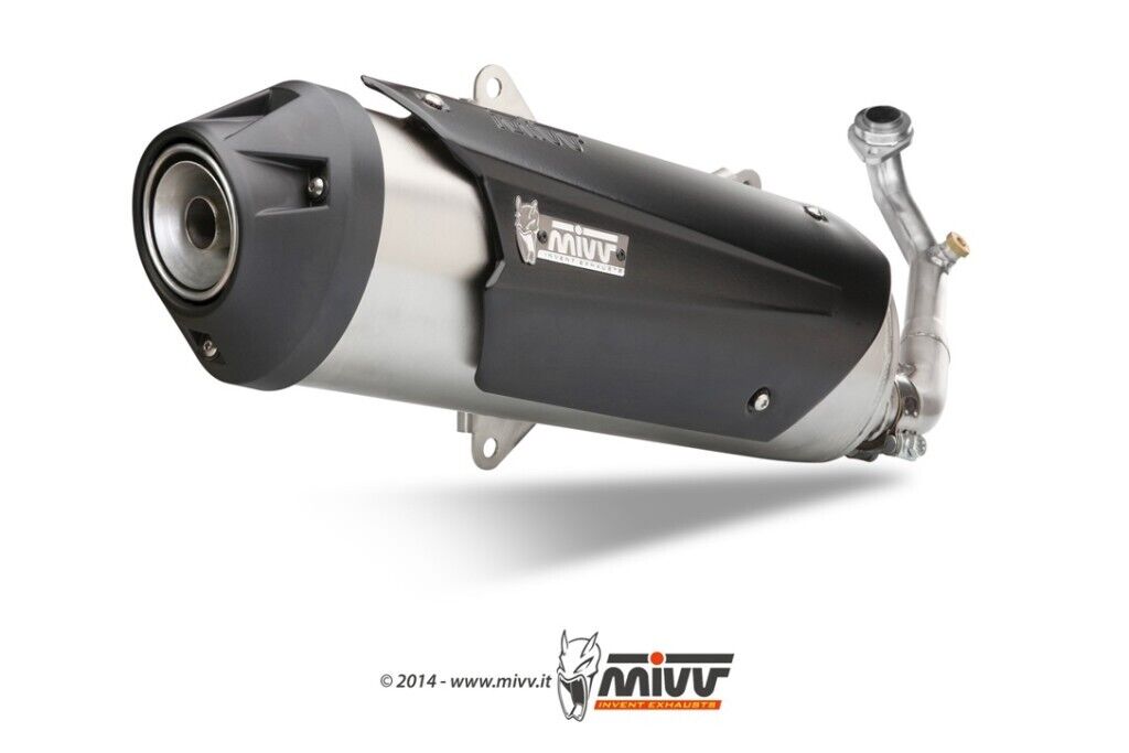 C.PG.0015.B SCARICO COMPLETO INOX MIVV URBAN PIAGGIO BEVERLY TOURER 300 2009-10