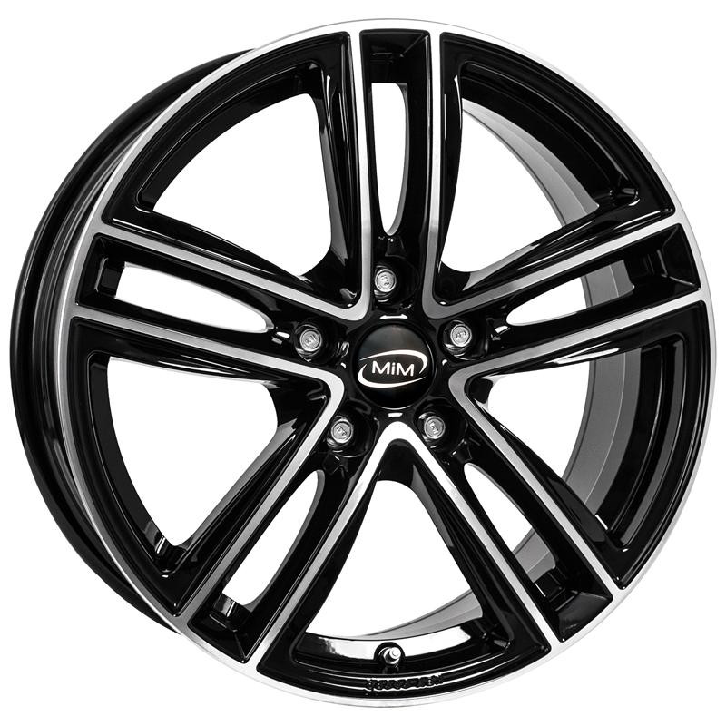 Cerchi in lega per SKODA Superb 18" - MIM REAL ECE BLACK POLISH