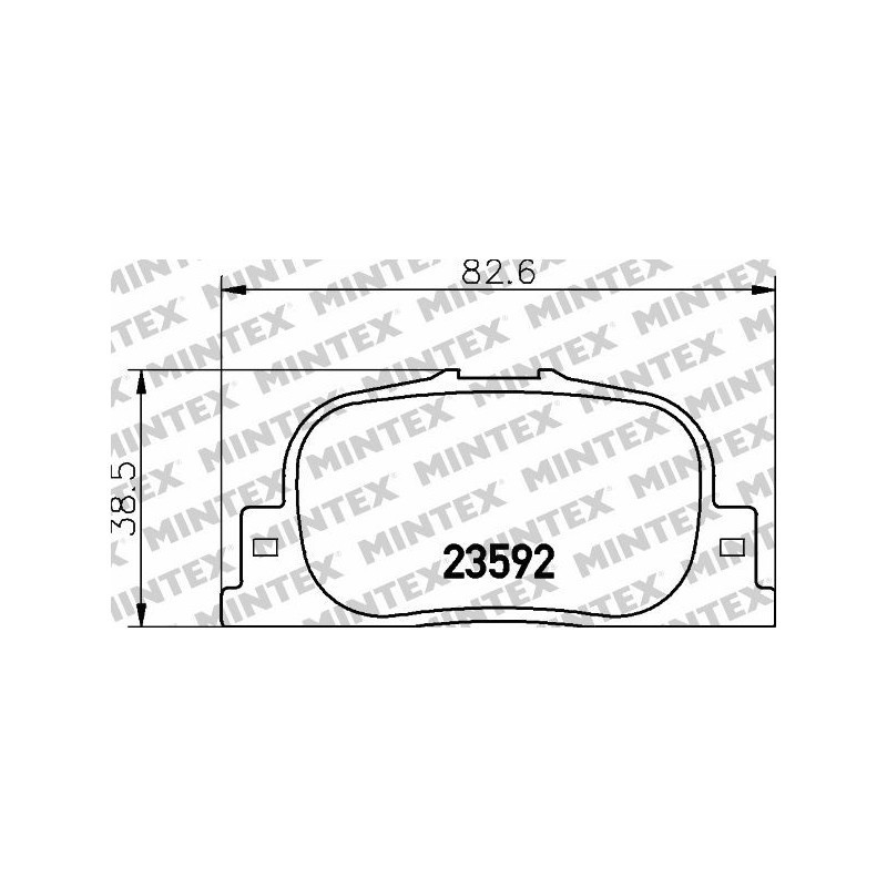 PASTIGLIE FRENO JAGUAR X-TYPE ESTATE 2.2 D 2007 01-2009 12 MINTEX MDB2062