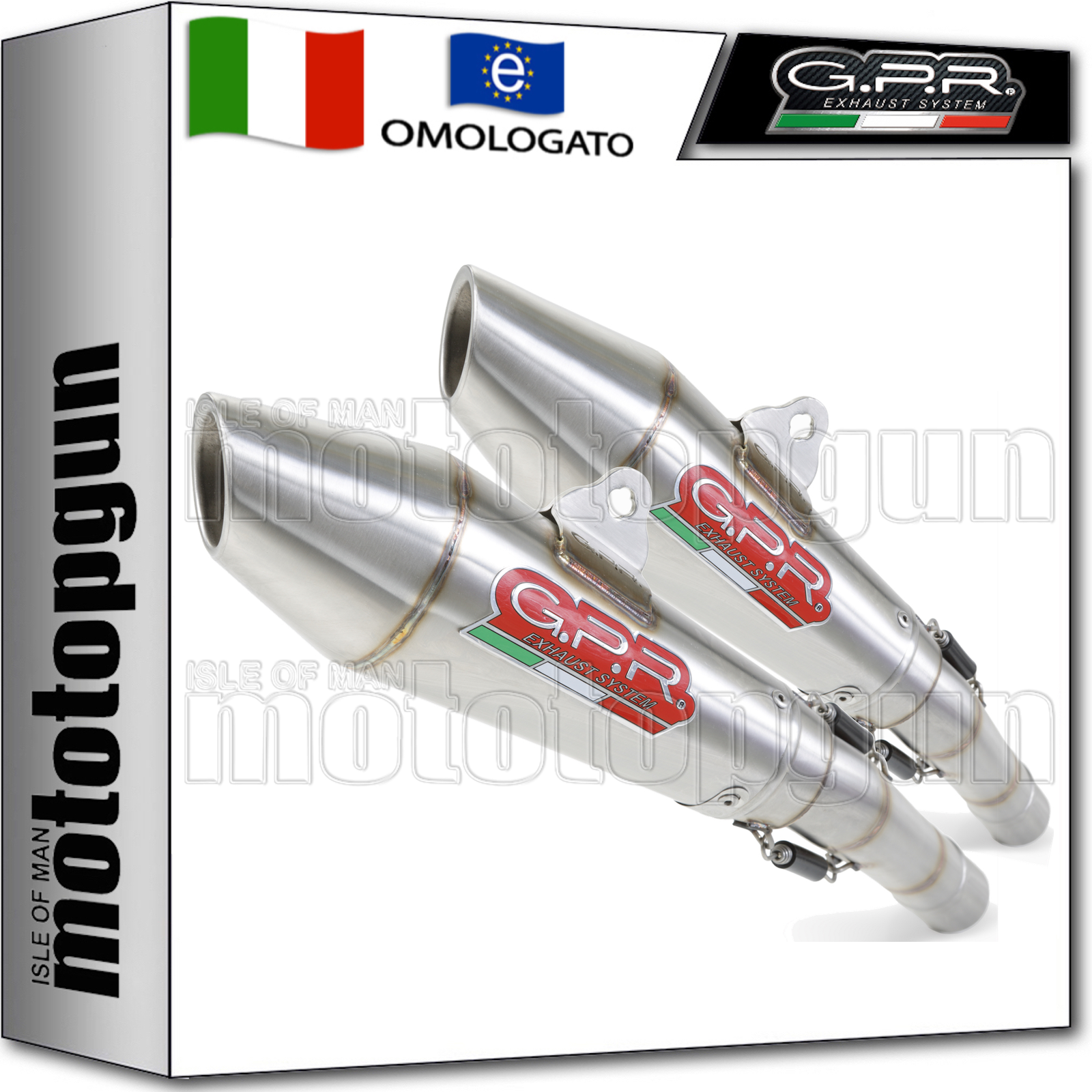 GPR 2 SCARICO HOMCAT VINTACONE MOTO GUZZI NEVADA 750 2014 14