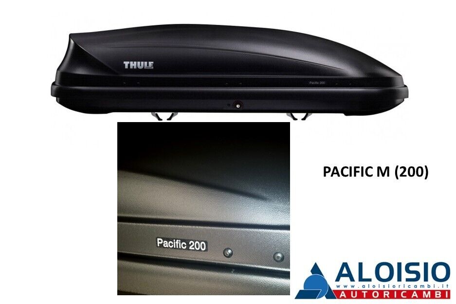 BAULE DA TETTO THULE PACIFIC M (200) NERO 600631215 *Spedizione Inclusa*