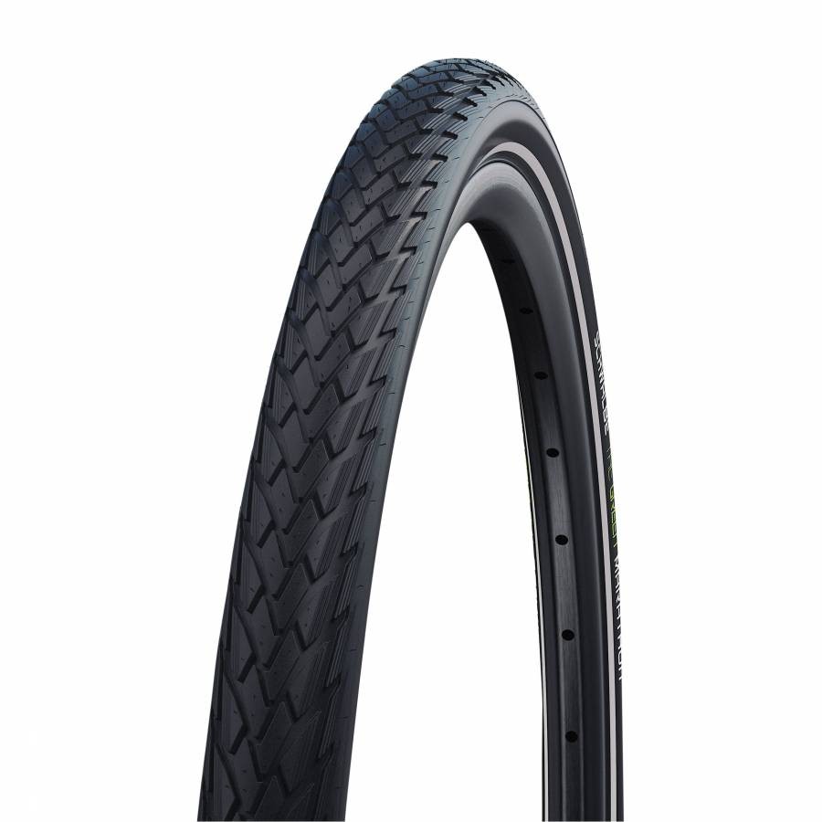 Pneumatico da città per bicicletta 700 x 38b Schwalbe Marathon Green Nero TR (4