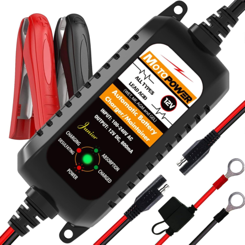 MOTOPOWER MP00205A 12V 800mA completamente automatico 1) - -