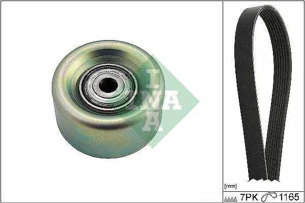 Kit cinghia trapezoidale multirighe 529 0274 10 INA per NISSAN MICRA IV NOTE