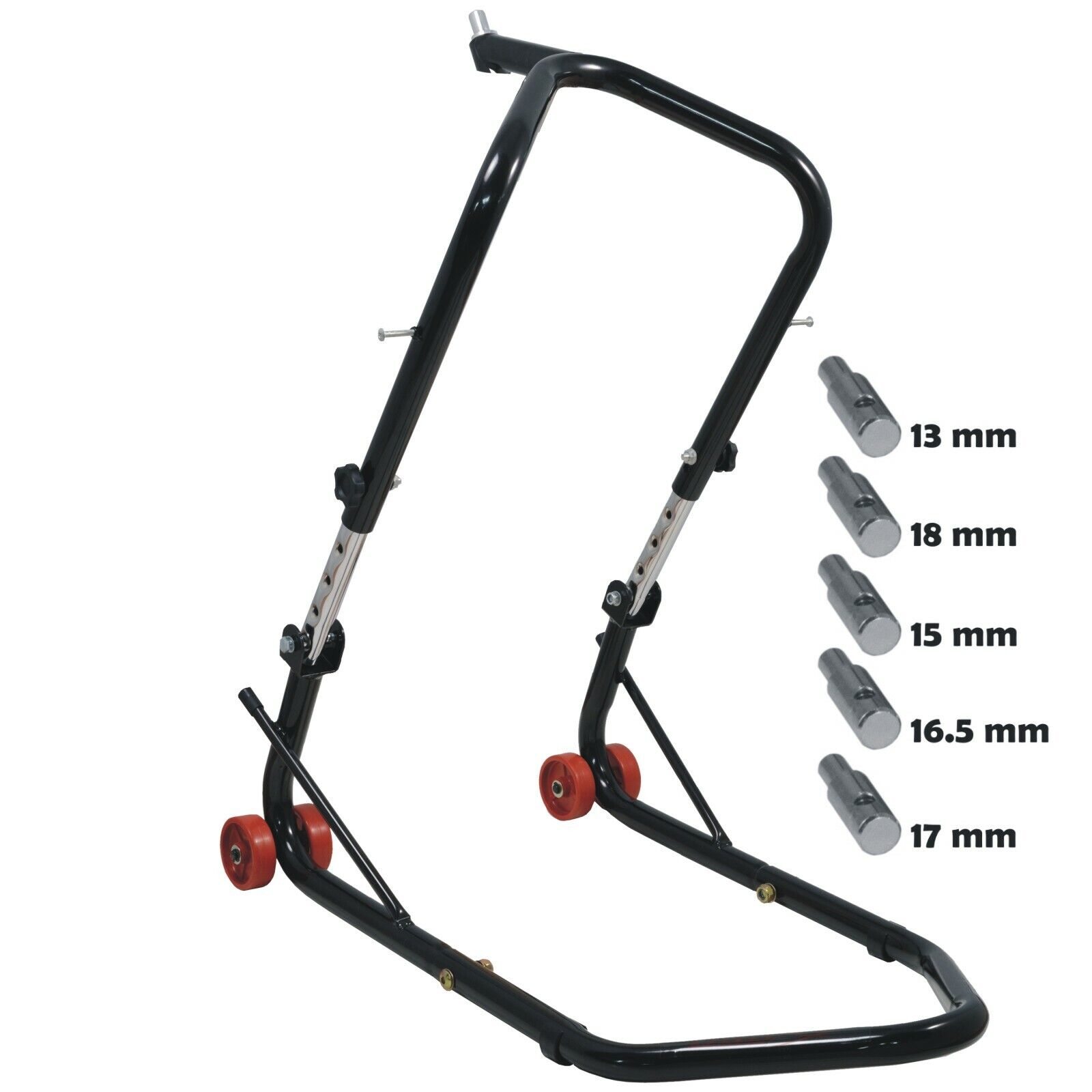 Front Bike paddock Stand Wheel Lift Chock Garage Motorcycle Motorbike Adjustable