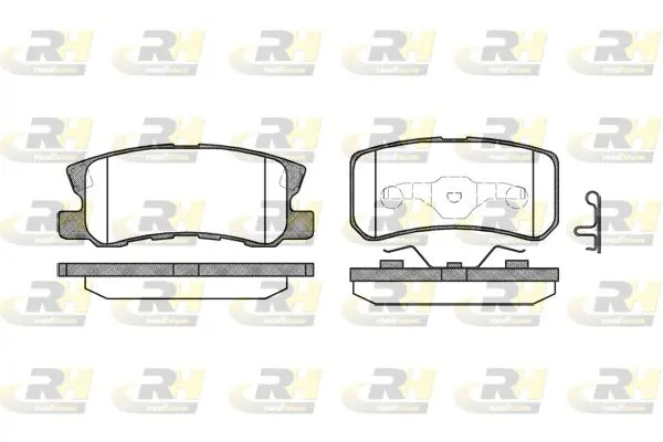 Pastiglie freno Assale posteriore 2803.02 ROADHOUSE per MITSUBISHI PEUGEOT