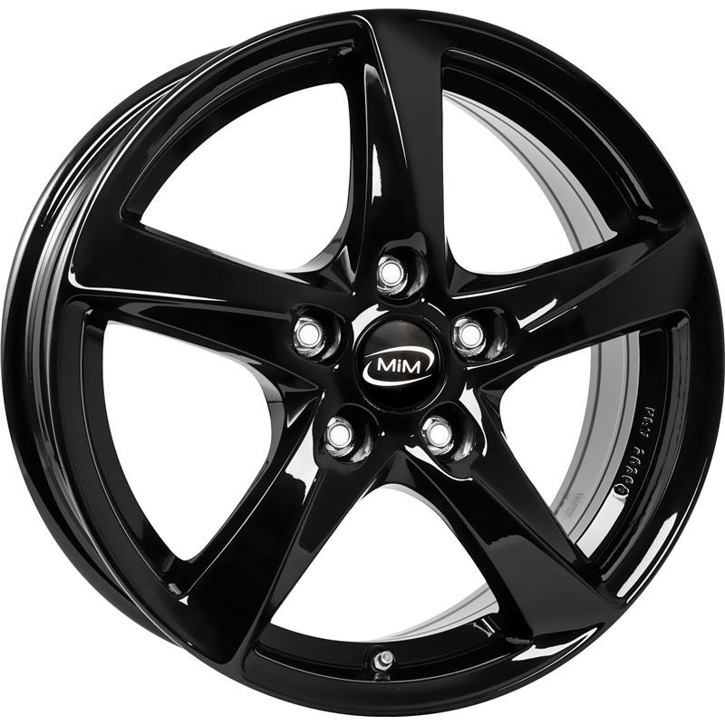 Cerchi in lega per FIAT 500 X 17" - MIM OLYMPIQUE GLOSSY BLACK
