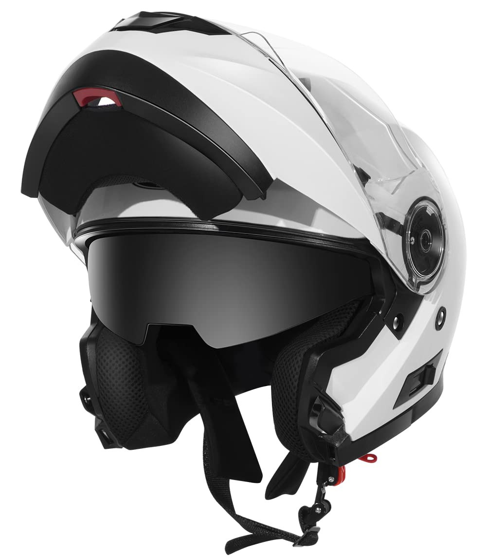 Casco Modulare Moto Integrale Scooter - YEMA YM-925 Caschi Modulari (k6q)