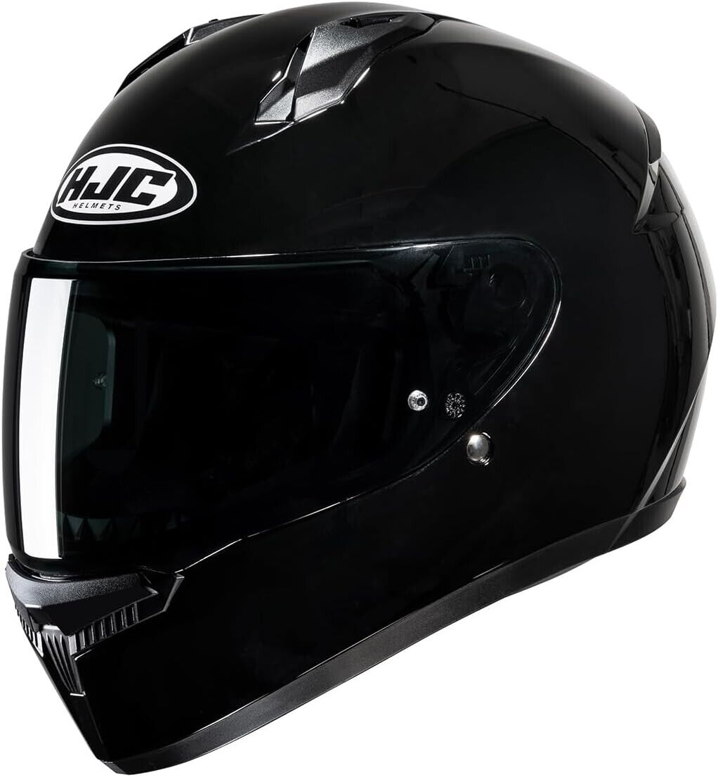 Casco HELMET Integrale HJC C10 Nero Lucido Taglia xxl visiera trasparente