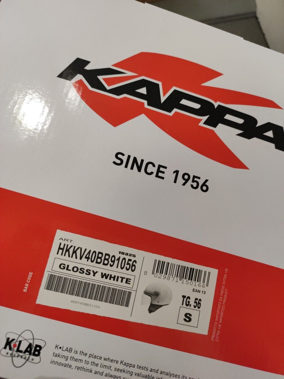 CASCO HELMET MOTO DEMI JET KAPPA KV40 BIANCO TG S