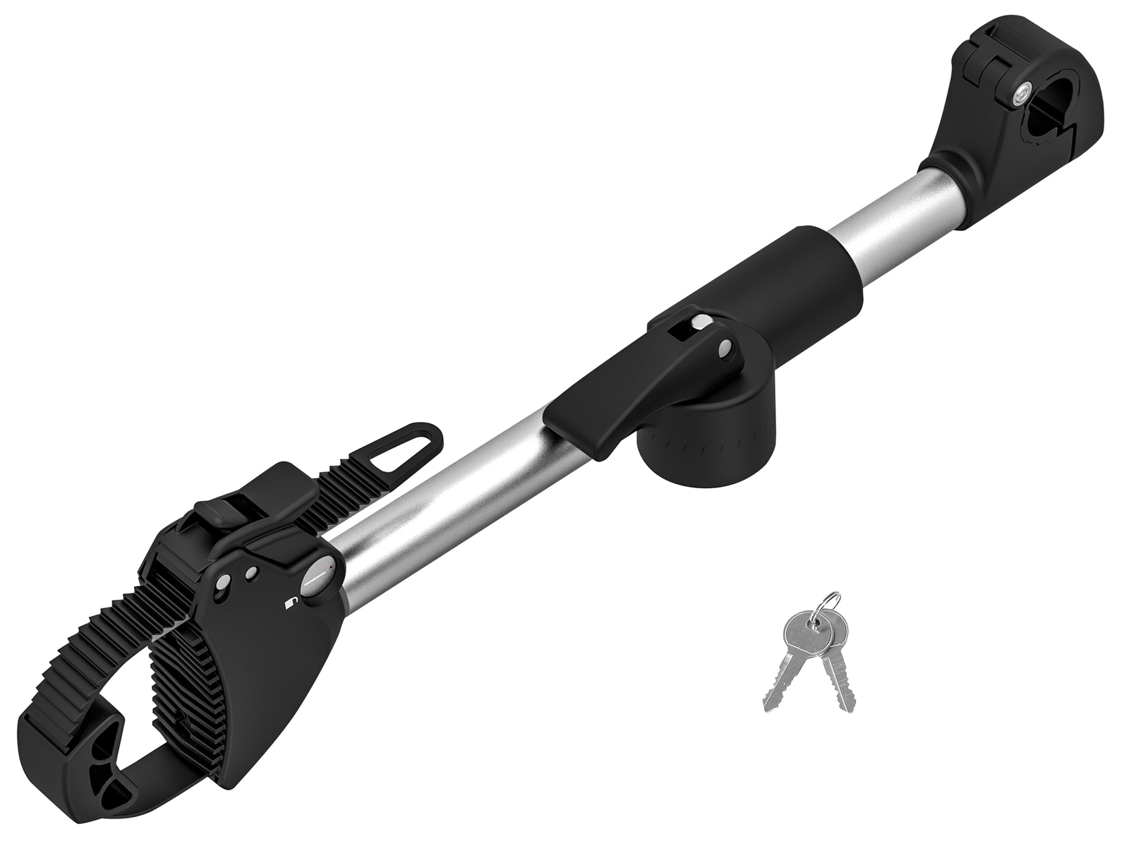 EUFAB 11248 - Supporto per telaio regolabile, 40 cm, nero/argento (N5d)